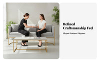 Nordic design Metal Frame Armchair and Sofa Set Modern Minimalist Design Reception Furniture Light Luxury Aesthetic Lounge Seating Comfortable Upholstery for Homeowners, Interior Designers, Business Owners, salon, Cafe, Office Lobby, Living Room