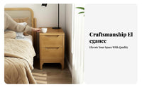 Slim Bedside Drawer Unit Space-Saving Design Nightstand Multi-Functional