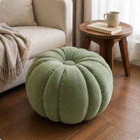 Pumpkin Stool Decorative Pumpkin Ottoman Cushioned for Bedroom