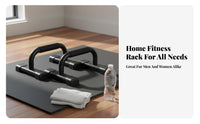 2 Pieces Press-up Handles Comfortable Foam Grips Press-up Stands I-Shaped Parallettes Sturdy Duty Floor Press Handles Portable