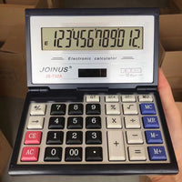 JOINUS众成牌计算器732A太阳能双电源折叠翻盖便携连加叠加计算机