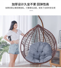 家用吊篮坐垫加厚加大靠垫秋千单人沙发垫吊椅布垫室内外摇篮椅垫