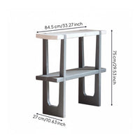 Two-Tier Plant Stand Space Saving Rustic Floor Plant Simple to Assemble to Assemble Flower Pot Holder for Patio