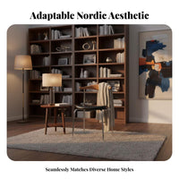 Curved Back Chair Nordic Design Indoor Furniture Versatile Design