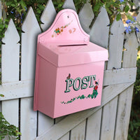 Wall Mount Mailbox Enchanting Design Vintage Wall Mount Mailbox Vintage Design Mail Container Decorative Rose Letterbox