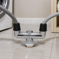 Washing Machine Drain Hose Splitter and Floor Drain Connector, 3-Way Adapter for Dual Appliance Drainage