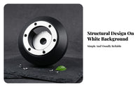 Aluminum Steering Wheel Hub Adapter Black Vehicle Steering Hub Adapter Machined Car Accessory Silver Mounting Collar