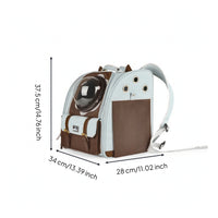 Cat Backpack Carrier with Bubble Window Transparent Cat Backpack with Window Breathable Ventilated for Cats, Outdoor, Hiking