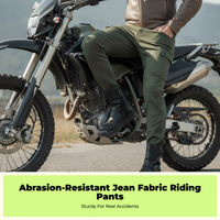 Olive ripstop motorcycle pants