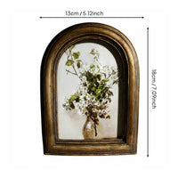 Ornate Tabletop Picture Frame French Retro Decorate Space Decor for Living Room, Desktop