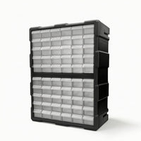 Stackable Parts Storage Box with Transparent Drawers Space-Saving Modular Drawer Organizer Plastic Storage Organizer with Drawers High Visibility for Hobbyists