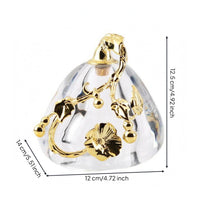 Decorative Glass Ornament Reusable Clear Glass Ornament Non-Fading