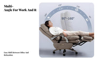 Reclining Highspine-Supporting Chair with Footrest Height Adjustable Highspine-Supporting Recliner with Footrest 360° Rotate