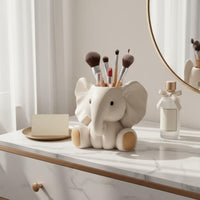 Elephant Pen Holder Multi-Functional Elephant Desk Organizer Desktop Decoration