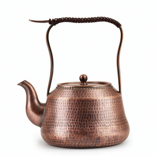 Hammered Copper Kettle Traditional Copper Kettle Decorative Stovetop Teapot for Homeowners, Kitchen