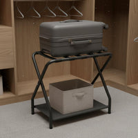 Folding Luggage Rack Compact Storage Furniture Space-Saving