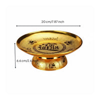 Altar Fruit Plate Embossed Pattern Shrine Offering Plate Stain Resistant