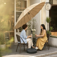 Outdoor Umbrella with Tilt Tilting with Fiberglass Ribs UPF 50+ Market Umbrella with Tilt for Homeowners, Cafe Owners, Backyard, Poolside