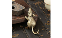 Brass Figurine Small Figurine Compact Metal Craft for Desk