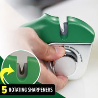 Multifunctional 5-in-1 Knife Sharpener Adjustable Handheld Quick Sharpening for Kitchen Knives and Bread Knives Portable