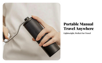 Hand Crank Coffee Grinder, Adjustable, Home, Desk