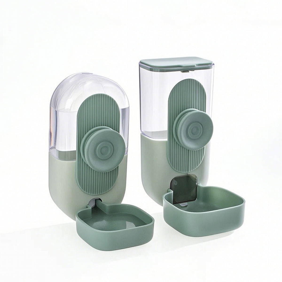 2 Pieces Cage-Mounted Feeder and Waterer Automatic-fillFed for Dog Crates, Pups