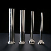 4 Pieces Stainless Steel Sausage Stuffing Funnel Compatible Sausage Stuffer Attachment Polished Kitchen Tool Universal for Butchers