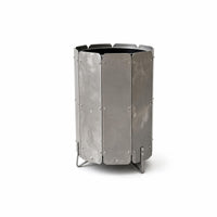 Metal Trash Can Minimalist Open Top Trash Can Matte