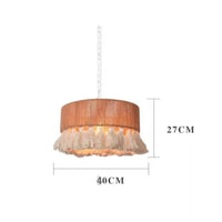 Bohemian Tassel Hanging Light Retro Design Boho Bell Hanging Lamp for Restaurant