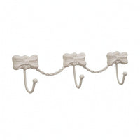 Wall Hook Rack with Bows Modern Coat Rack with Ball Tips Rounded for Bedroom