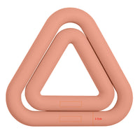 FLD Silicone and Cast Iron Triangular Ring Dumbbell for Pilates and Strength Training
