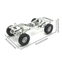 1/12 Scale RC Car Frame Workmanship Metal Elevated Axle Chassis Pre-Assembled RC Elevated Axles for DIY Enthusiasts