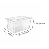 Sous Vide Container with Lid Food Grade Plastic Kitchenware Heat Resistant