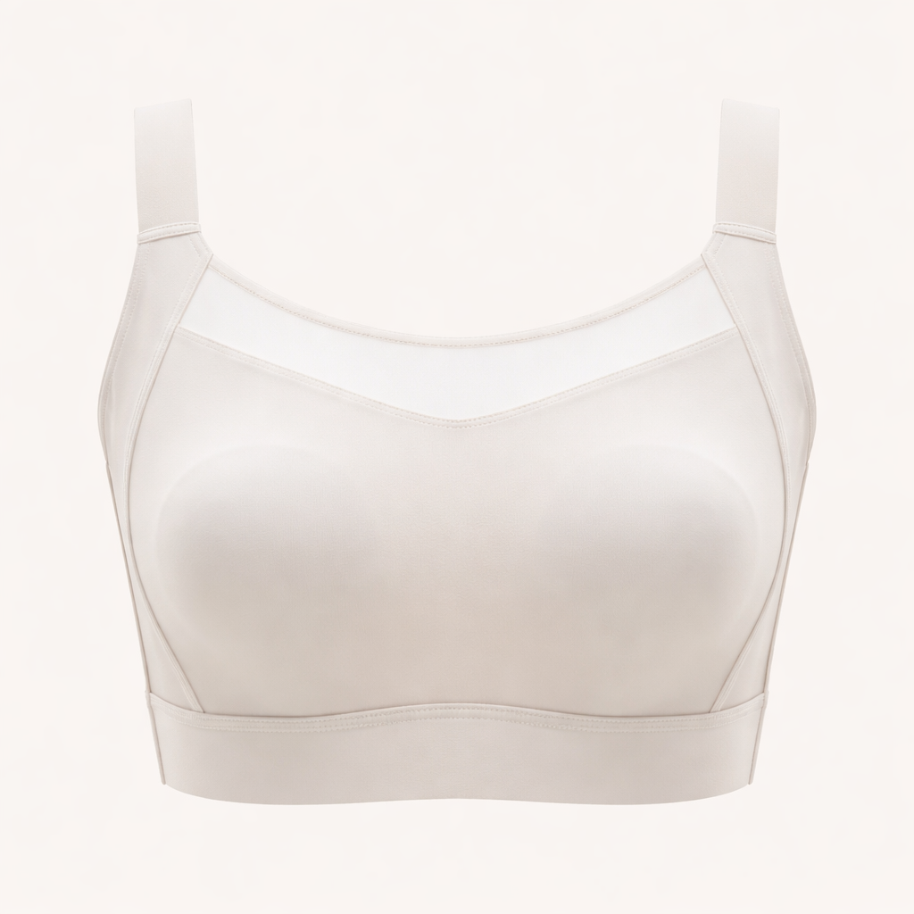 Bandeau Bra with Full Coverage and Non Wired Comfort for Everyday Loungewear, Seamless Back Smoothing Design with Thin Padding