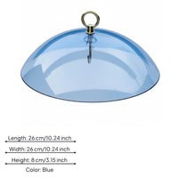 Bird Feeder Dome Plastic Dome Bird Feeder Cover Metal Loop and Hook for Outdoor
