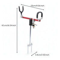Ground Rod Holder All-Metal Fishing Pole Holder Heavy-Duty for Fishermen