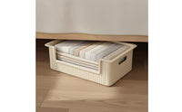 2 Pieces Wheeled Under Bed Organizer Large Capacity for Dorm Rooms