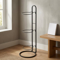 Three-Ball Storage Rack Compact Floor-Standing Ball Rack Upright