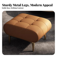 Upholstered Ottoman Modern Minimalist Design cumulus-inspiredShaped Ottoman for Homeowners