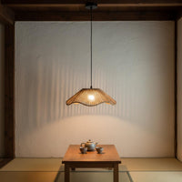 Woven Hat Lampshade Rustic Elegance Influenced Woven Lamp Shade Creates Warm Ambiance Rustic Light Fixture Shade for Tea Room, Study
