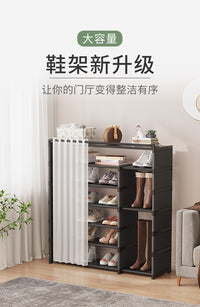 鞋架子家用室内入户门口多层简易带门鞋柜宿舍租房鞋子收纳置物架