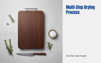Blackwood Cutting Board, Antibacterial, Microbe-Resistant Hardwood, Square, Kitchen Use