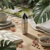 High-Pressure Mini Nozzle G 1/8/8 Thread Rotating Cleaning Nozzle Copper