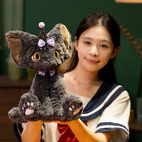 超萌圣诞德文卷毛猫黑猫玩偶生日礼物送女朋友闺蜜男孩子娃娃公仔