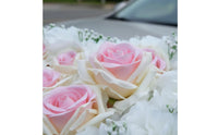 Wedding Car Flower Set Romantic Design Heart Shaped Car Flower Decoration Long-Lasting Reusable