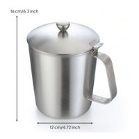 Measuring Cup with Lid Graduated Measuring Cup with Handle Easy-to use Vessel for Cafes