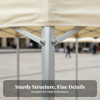 Foldable Market Stall Rainproof Instant-Setup Event Tent Waterproof Commercial Canopy for Businesses, Homeowners Markets, Commerce Shows, Parties