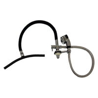 Shampoo Bowl Waterfall Equipment Metal Hardware Hair-Wash Basin Sprayer Silver Finish Salon Equipment