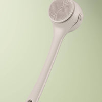 Rechargeable Bath Brush with Interchangeable Heads Waterproof Electric Bath Brush Deep Cleansing Back Scrubber with Long Handle Exfoliating for Elderly