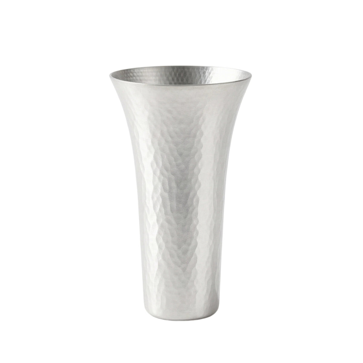 Metal Vase Small Hammered Vase Minimalist Vessel for Entryway, Office
